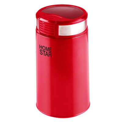 Кофемолка пластик 200 Вт 50 гр импульсная чаша нерж сталь красный HS-2035 HomeStar Кофемолка пластик 200 Вт 50 гр импульсная чаша нерж сталь красный HS-2035 HomeStar