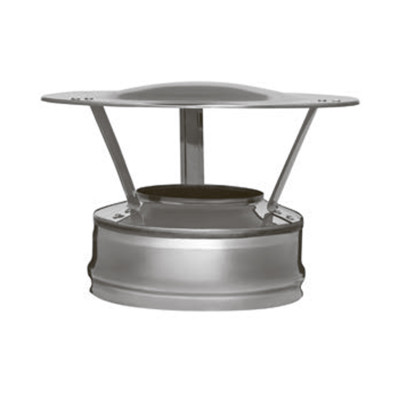 Оголовок с ВЕТРОЗАЩИТОЙ 430/0,5 нерж+ нерж Ф115х200 FERRUM