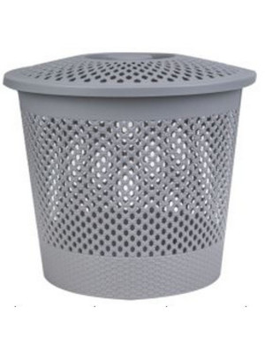 Корзина пластиковая для белья 45 л 440*600 мм с крышкой микс BZ-ZR921 Baizheng