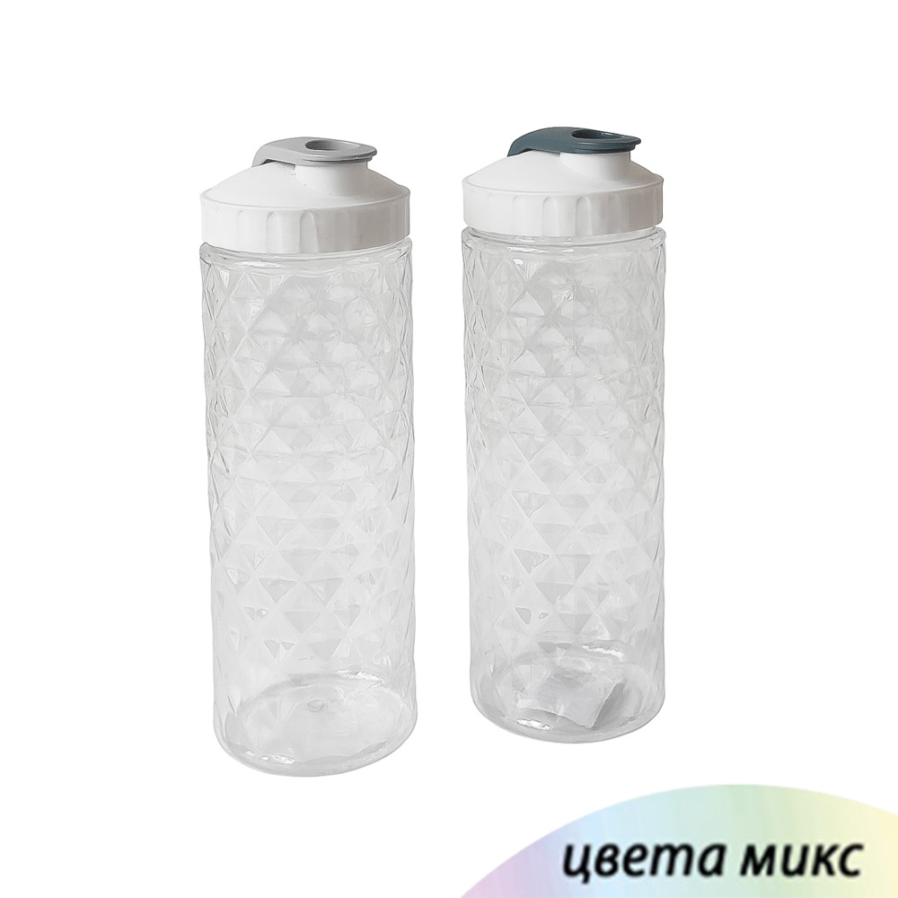 Банка пластиковая для сыпучих продуктов 1,6 л пласт крышка Baizheng