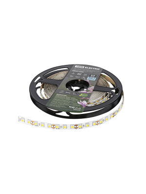 Лента светодиодная SMD2835-120 LED/м-IP20-12 В-9,6 Вт/м-4000 К (упак/5м) блистер TDM