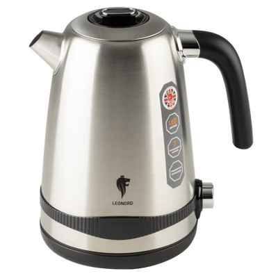 Чайник металлический электрический 1,7 л 2,2 кВт поддерж температуры стальной LE- 1501 Leonord Чайник металлический электрический 1,7 л 2,2 кВт поддерж температуры стальной LE- 1501 Leonord