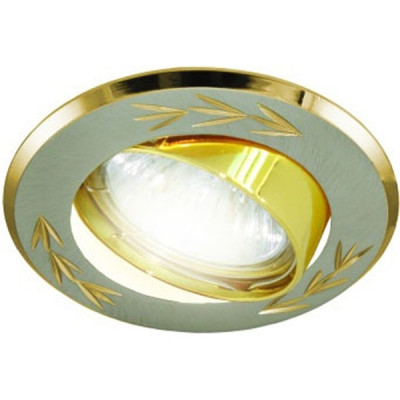 Светильник встраиваемый поворотный СВ 02-01 MR16 50Вт G5.3 матовый никель/золото TDM