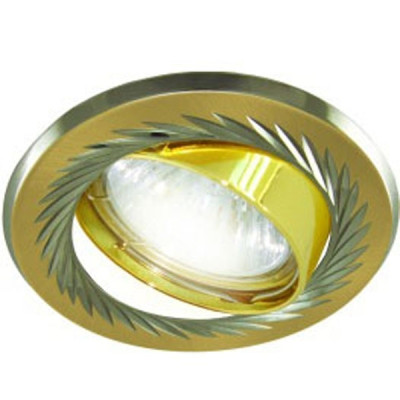 Светильник встраиваемый поворотный СВ 02-02 MR16 50Вт G5.3 матовое золото/никель TDM