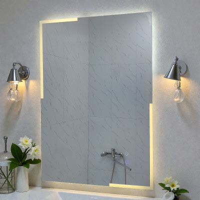 Зеркало для ванной 60*80 см LED подсветка антизапотевание прямоугольное KN-1064A60/80 KNOIS