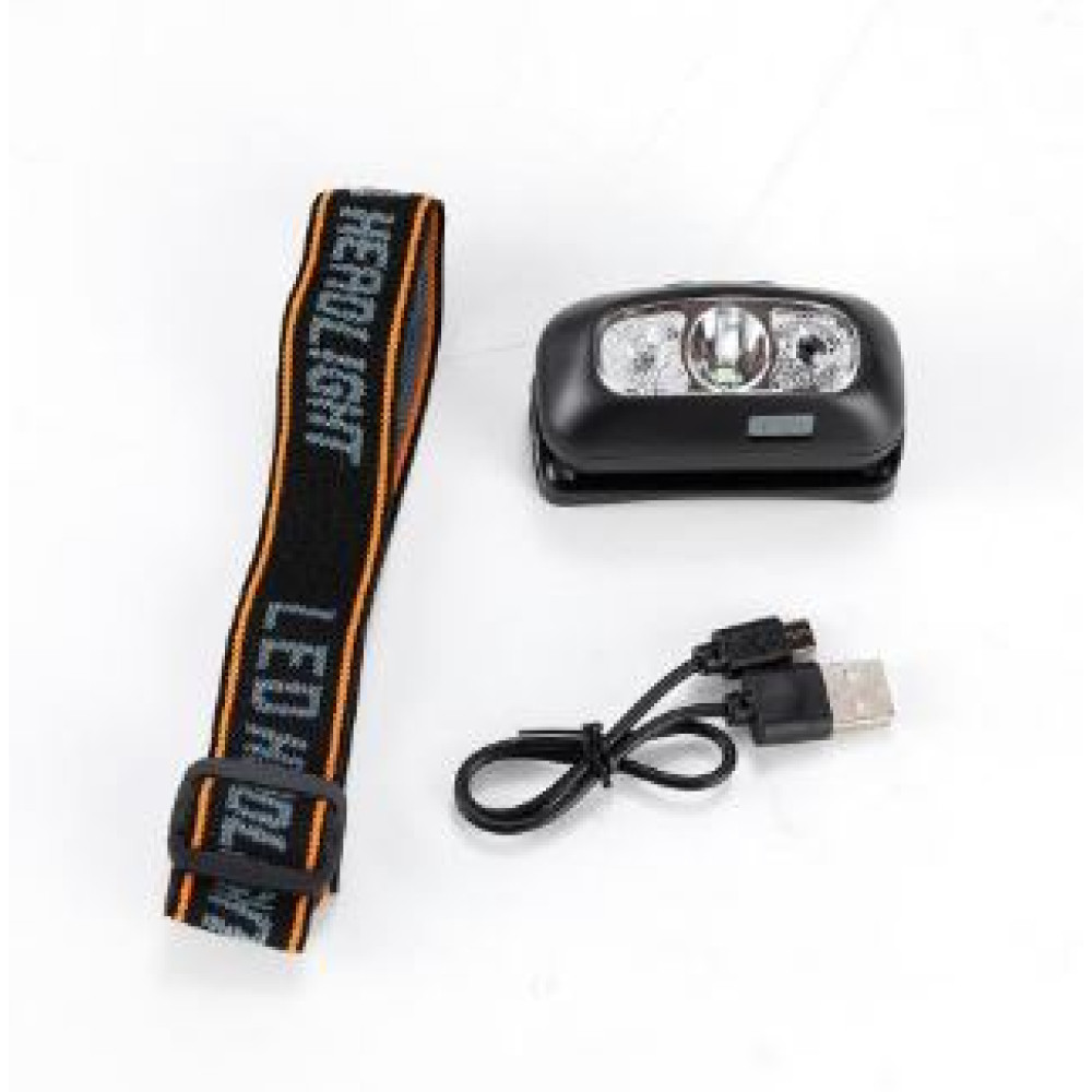 Фонарь налобный 7*3,7 см 400 мАч USB аккумуляторный 4 режима HL-0 Baizheng