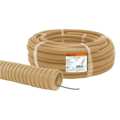 Труба гофрированная  ПВХ d16 с зондом ЭКО сосна TDM