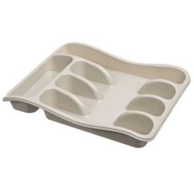 Лоток пластиковый для столовых приборов 330*258*54 мм латте Violet