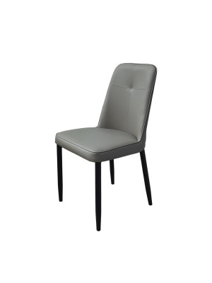 Стул металлический Baizheng 87×53×45 см, искусственная кожа, серый, до 150 кг Стул металлический Baizheng 87×53×45 см, искусственная кожа, серый, до 150 кг