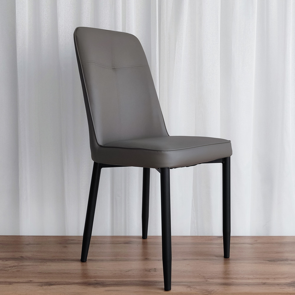 Стул металлический Baizheng 87×53×45 см, искусственная кожа, серый, до 150 кг