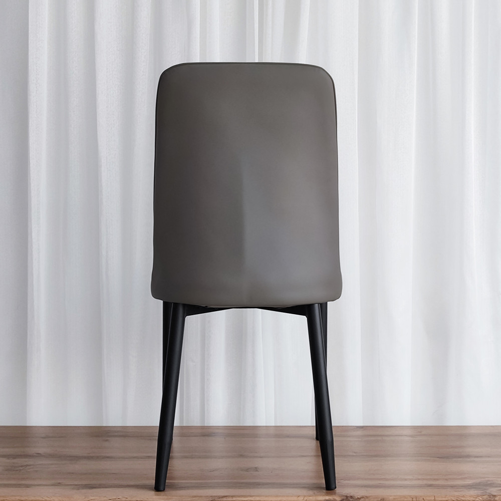 Стул металлический Baizheng 87×53×45 см, искусственная кожа, серый, до 150 кг