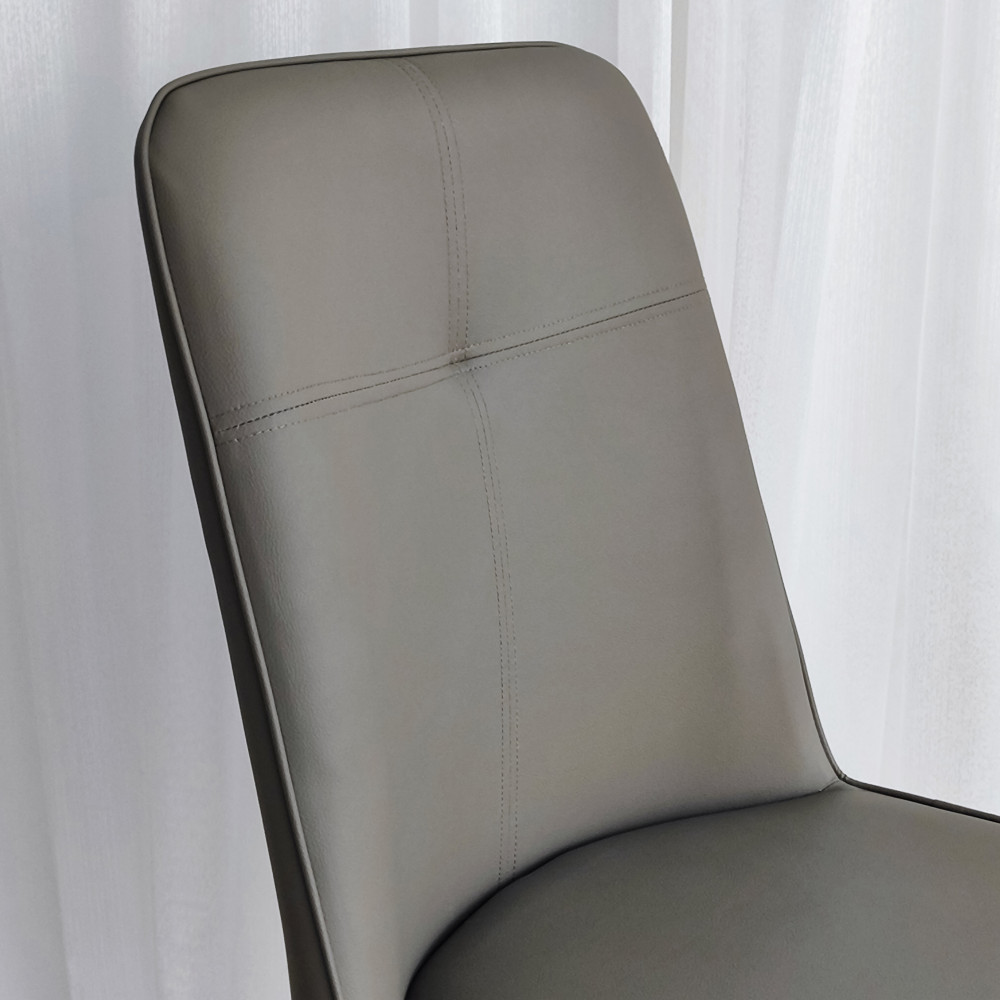 Стул металлический Baizheng 87×53×45 см, искусственная кожа, серый, до 150 кг