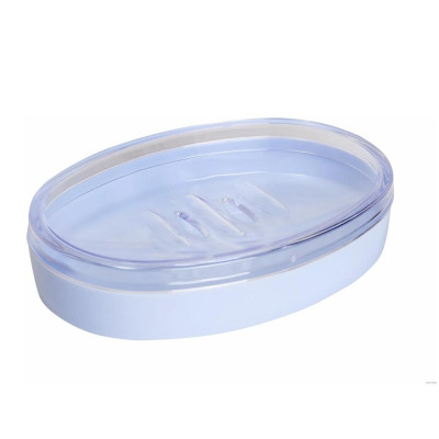 Мыльница пластиковая 13,3*9,4*2,8 см светло голубой Joli Berossi