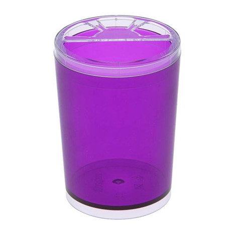 Подставка пластиковая 7,8*10,8 см для зубных щеток баклажан Joli Berossi