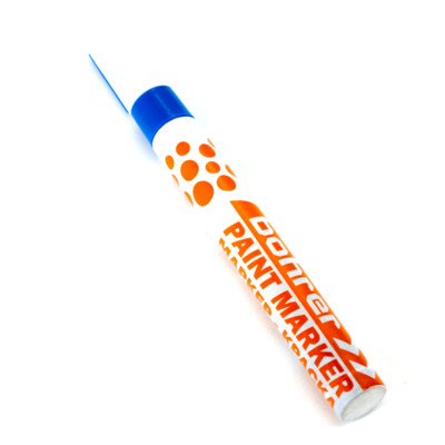 Маркер-краска Bohrer 2-4 мм (цвет - синий) (круглый, нитро-основа)