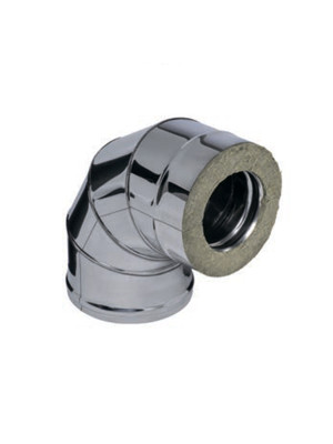 Отвод-сэндвич 45° (430/0,5мм + оц.) Ф150/210 FERRUM