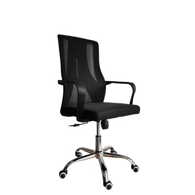 Кресло офисное 100*61*41 см до 150 кг полиэстер черный Baizheng