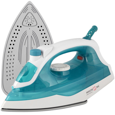 Утюг 1,6 кВт керамическая подошва отпаривание паровой удар зеленый Maxtronic