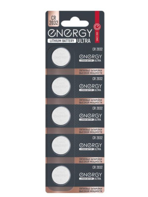 Батарейка литиевая CR2032/5B 5 шт Ultra Energy