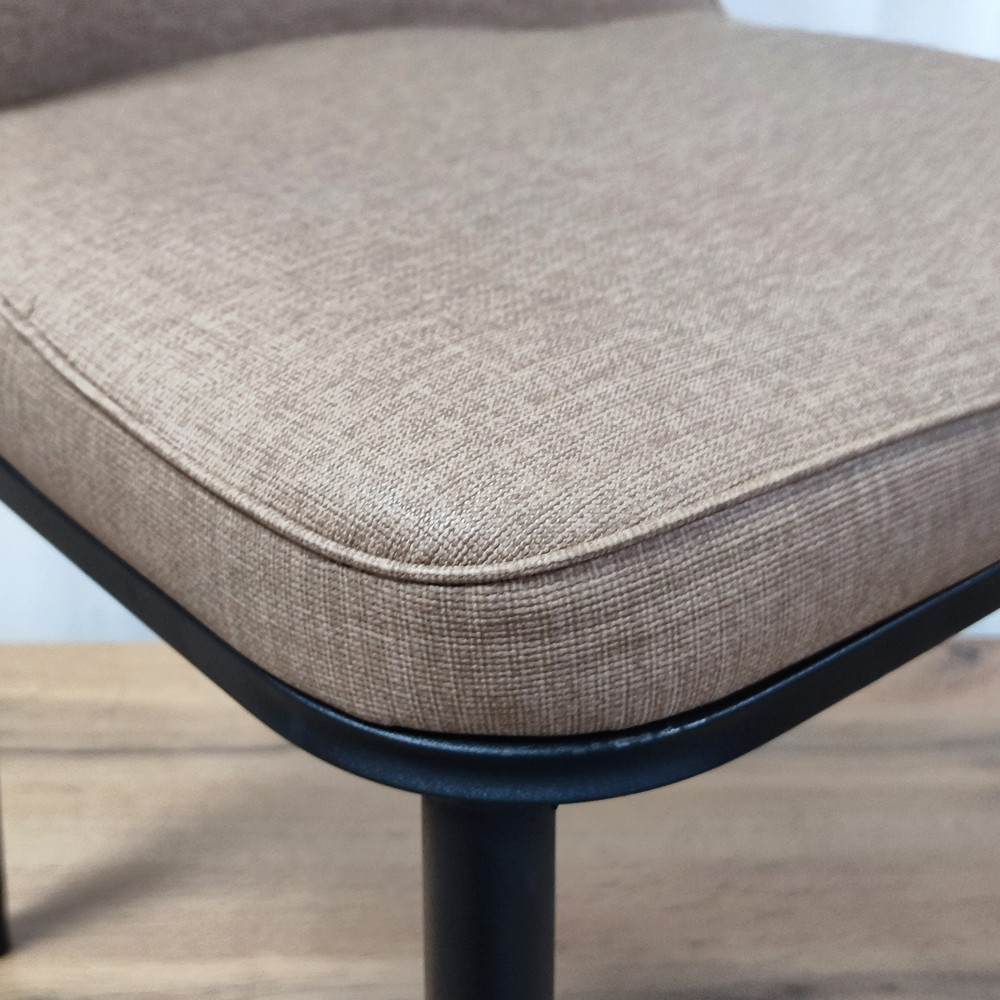 Стул металлический Baizheng 89×40×40 см, текстиль, коричневый, до 150 кг