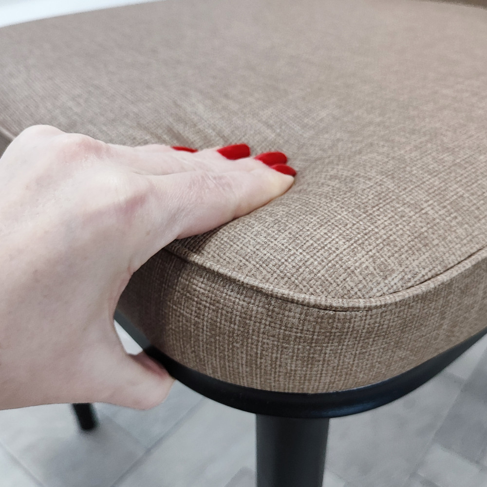 Стул металлический Baizheng 89×40×40 см, текстиль, коричневый, до 150 кг