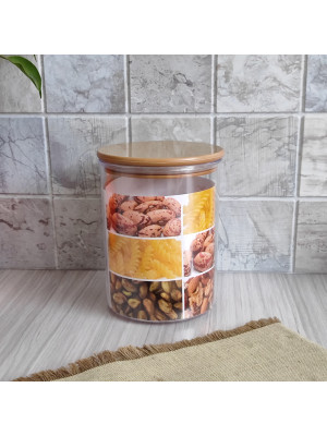 Банка пластиковая для сыпучих продуктов 1,7 л 13*13*16,5 см герметич крышка прозрач Baizheng