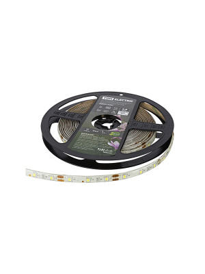 Лента светодиодная SMD2835-60 LED/м-IP65-12 В-4,8 Вт/м-6000 К (упак/5м) блистер TDM