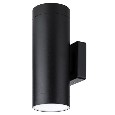 Светильник светодиодный настенный Тубо, 2х6 Вт, 4000 К, H252 мм, алюм./черн., вверх/вниз, IP65, TDM