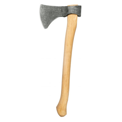 Топор  800гр кованый с деревянной ручкой, деревянный клин ,ОЛЕНЬ (Россия)