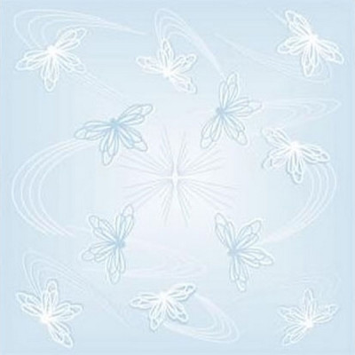 Плитка потолочная Бабочки голубые ламинированная Флекс Плитка потолочная Бабочки голубые ламинированная Флекс