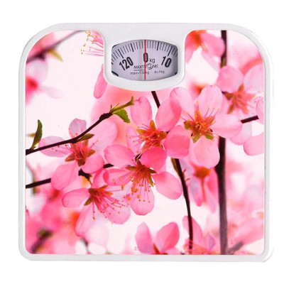 Весы напольные механические металл 130 кг 26*24 см Сакура Maxtronic