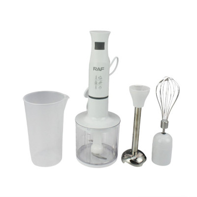Блендерный набор  800 Вт чаша пласт 450 мл стакан 700 мл белый R.298 Raf