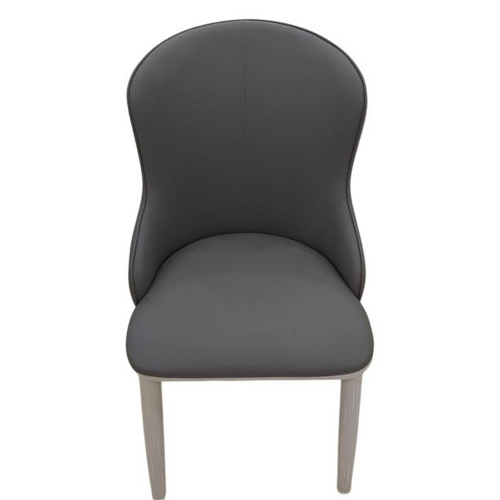 Стул металлический Baizheng 87×47×46 см, искусственная кожа, серый, до 150 кг