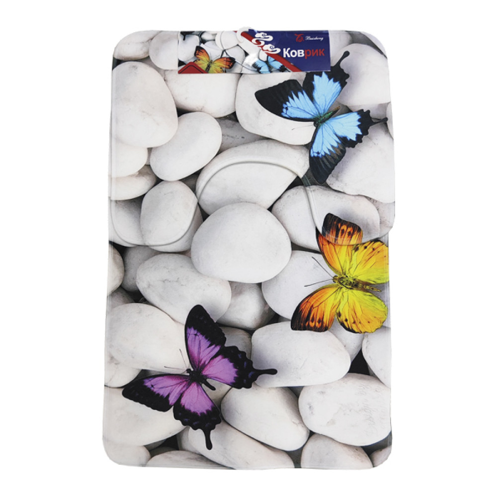 Коврик для ванной 50*80/50*40см камни BZY0929-7 Baizheng