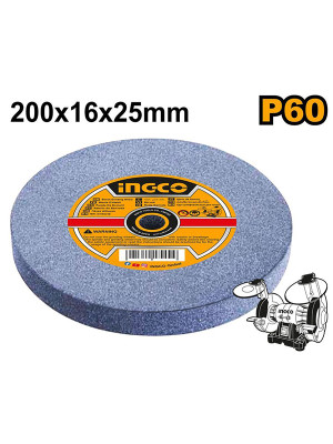 Круг шлифовальный INGCO 200*16*20 мм P60 AGW2006027 станок Круг шлифовальный INGCO 200*16*20 мм P60 AGW2006027 станок