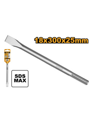 Зубило плоское SDS Max 18x300x25 мм INGCO DBC0222801 Зубило плоское SDS Max 18x300x25 мм INGCO DBC0222801