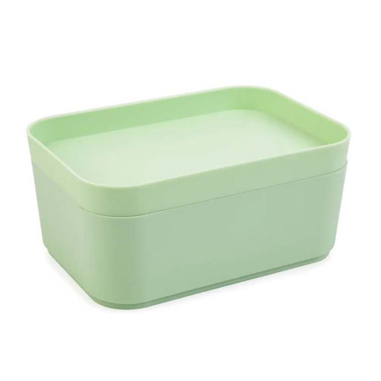 Изображение Набор пластиковых контейнеров 22,8*15,9*13,8 см для дет вещей чайное дерево Mommy love Berossi (1/8