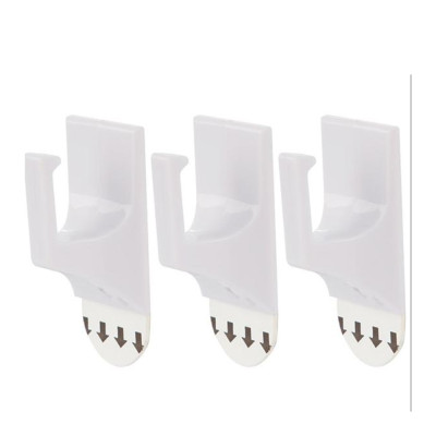 Набор пластиковых крючков 3 шт самоклеящихся 2,5*4,5 см нагрузка до 1 кг ABS Park