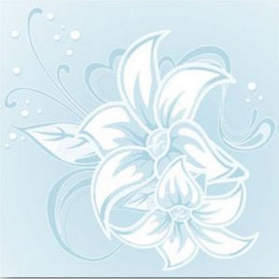 Плитка потолочная Магнолия голубая ламинированная Флекс Плитка потолочная Магнолия голубая ламинированная Флекс