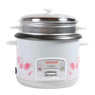 Рисоварка электрическая 3 л 700 Вт мет крышка стакан лопатка бел-роз Завитки Baizheng