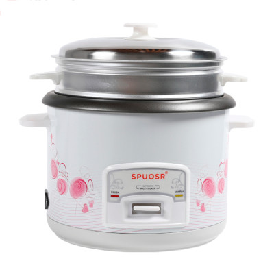 Рисоварка электрическая 5 л 700 Вт мет крышка стакан лопатка бел-роз Завитки Baizheng