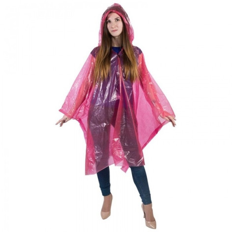 Дождевик пончо размер 48-54 XXL 45 мкм ПВД  Ecos