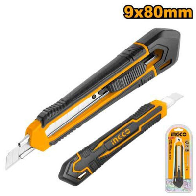Нож канцелярский 9мм INGCO HKNS110925 Нож канцелярский 9мм INGCO HKNS110925