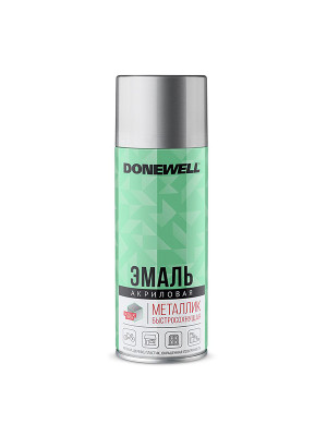 Эмаль аэроз. металлик серебро 520мл Donewell DW-1026