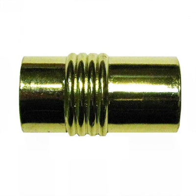 Наконечник Цилиндр рифленое античное золото Гломер