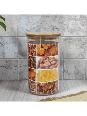 Банка пластиковая для сыпучих продуктов 1,7 л 13*13*21,5 см герметич крышка Baizheng