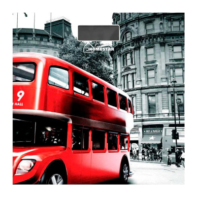 Весы напольные электронные 180 кг 26*26 см стеклянная поверхность HS-6001F HomeStar