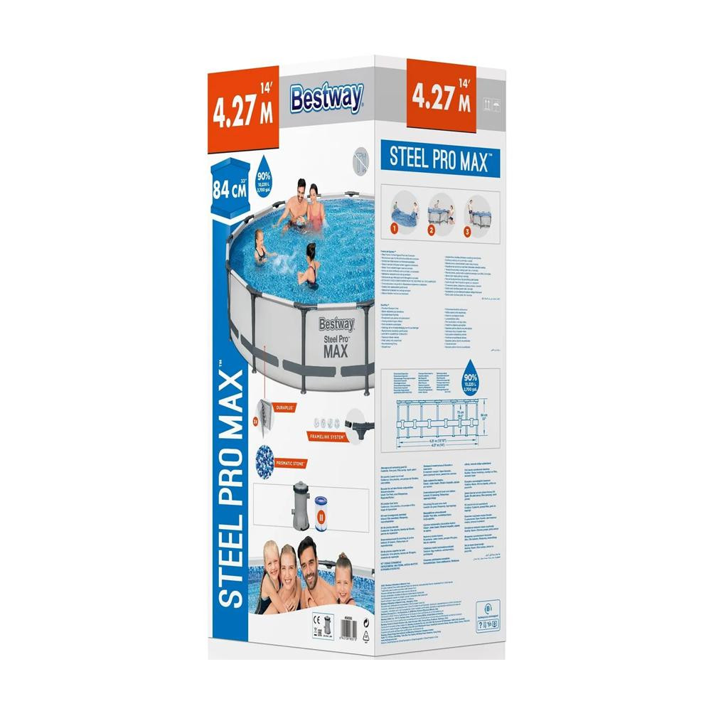 Бассейн каркасный 427*84 см 10220 л фильтр-насос BestWay