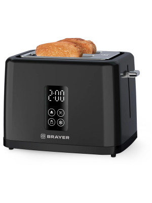 Тостер 930 Вт 7 режимов разморозка поддон белый Brayer Тостер 930 Вт 7 режимов разморозка поддон белый Brayer