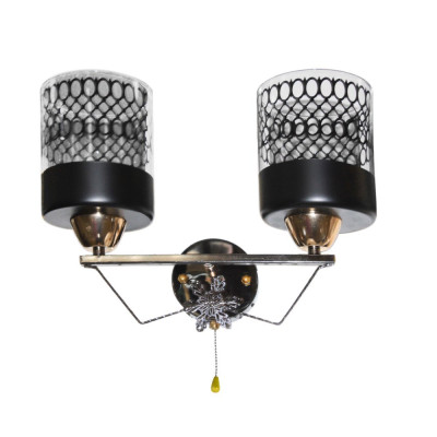 Бра настенный 2 плафона 24*33*18 см Е27 Baizheng BZ4445-2B